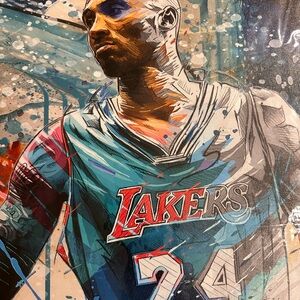Dynamic Basketball Legend Art Print